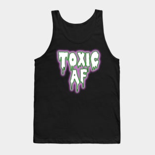 Toxic AF green and pink radioactive slime Tank Top